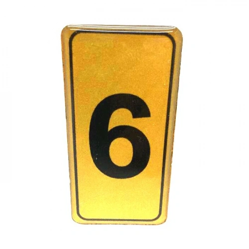 KAPI NUMARASI NO-6 SİLİKONLU YAPIŞKANLI*10X20