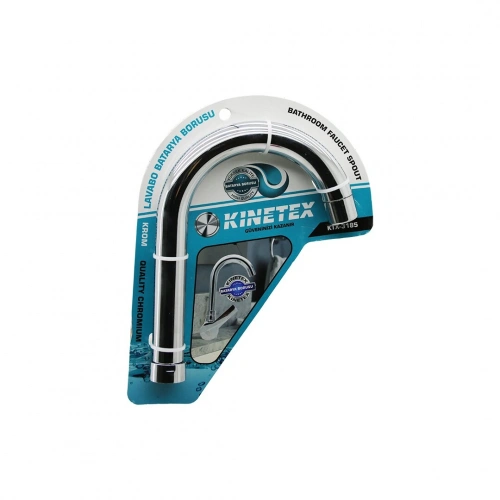 KINETEX KTX-3185 ( LAVABO) BATARYA BORUSU ( SÜZGEÇLİ UÇ ) ( KROM KAPLAMA )*90