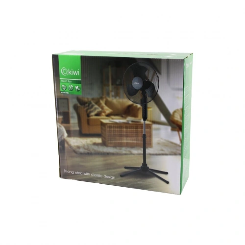 KİWİ KFAN-7426 ( 16 & 41CM ) (TELESKOPİK KATLANIR AYAKLI VANTİLATÖR) (3 KADEME HIZ) (3 PLS.KANAT) (METAL KAFES & AYAK) (Y: 90CM) FAN*3