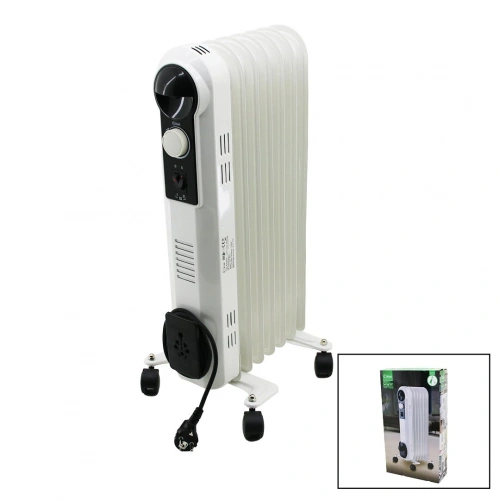 KİWİ KHT-8457 YAĞLI RADYATÖR ( 7 DİLİMLİ ) (3 ISI AYARI & AYARLANABİLİR TERMOSTAT) (1500W) *1