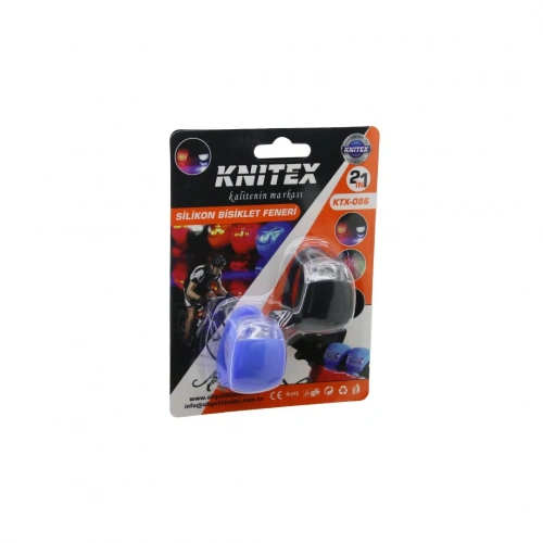 KNITEX KTX-086 ( 2PCS ) ( SİLİKON ) BİSİKLET FENERİ ( SİNYALLİ LAMBA )*30X8