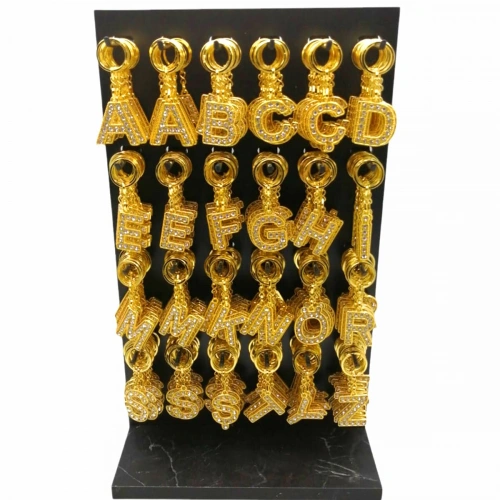 KRT-1069 ( ALTIN TAŞLI & HARFLİ ) ANAHTARLIK ( STANDLI )*288X2