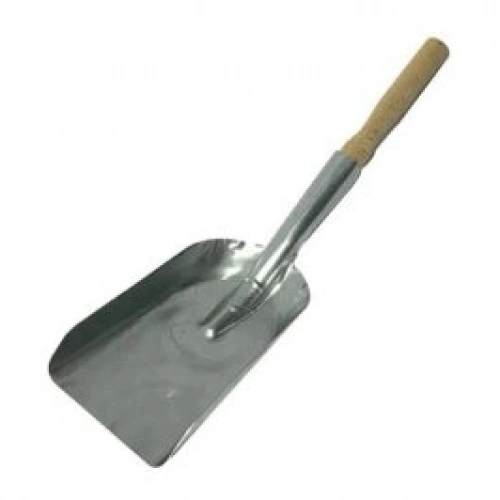 KRT-1070 ( KÜÇÜK & DAR= 10X19CM ) ( GALVANİZ METAL ) SOBA KÜREK ( AHŞAP SAPLI=29CM )*50