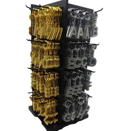 KRT-1090 ( DÖNER STANDLI ) ( MİX=ALTIN & GÜMÜŞ & TAŞLI & HARFLİ= KARMA ) ANAHTARLIK*768X1