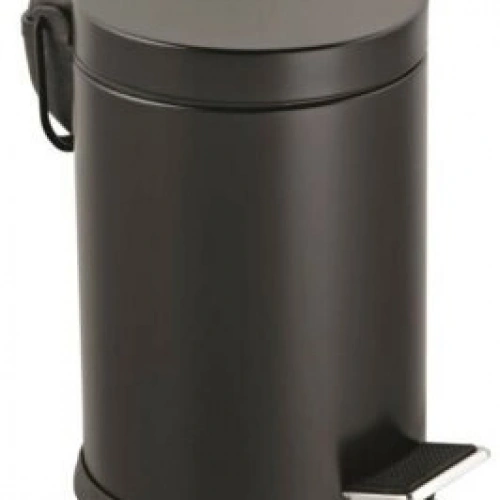 LALEZAR LZR-811-S ( 3LT ) ( SİYAH ) PEDALLI METAL ÇÖP KOVASI*8