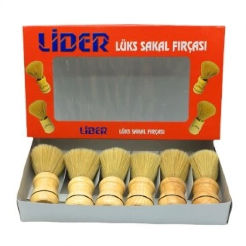 LİDER-1104 ( AHŞAP SAPLI ) SAKAL FIRÇASI*6X60