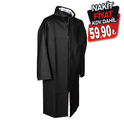 MARLUX MRC-881 EVA ( SİYAH ) PARDESÜ YAĞMURLUK ( KAPÜŞONLU ) ( ÇITÇITLI ) ( RÜZGAR & SUYA DAYANIKLI ) ( STANDART BEDEN )*100