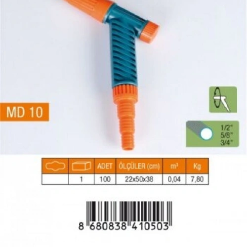 MEDALYAN MD-10 ( NORMAL ) AYARLI LANS SULAMA TABANCASI ( 1/2- 5/8- 3/4 REKOR )*10X10