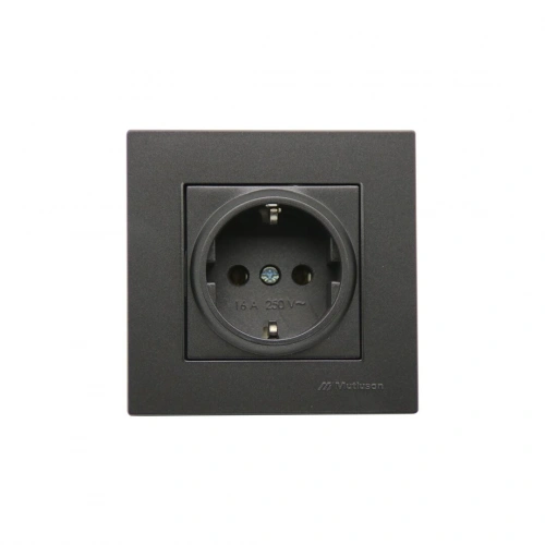 MUTLUSAN RİTA-2220 600 0295 ( POŞETLİ ) ( FÜME & TOPRAKLI PRİZ ) ÇERÇEVELİ*12X10