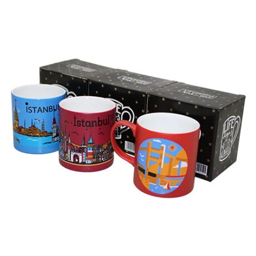 OS-PA ( LÜX ) ( İSTANBUL MANZARALARI ) SERAMİK KUPA İSTANBUL*36=K