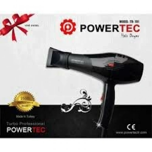 POWERTEC TR-801-701 SAÇ KURUTMA & FÖN MAKİNESİ 2500W PERF*12