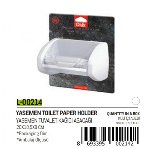 QLUX L-00214 YASEMEN KAPAKLI WC KAĞITLIK*36