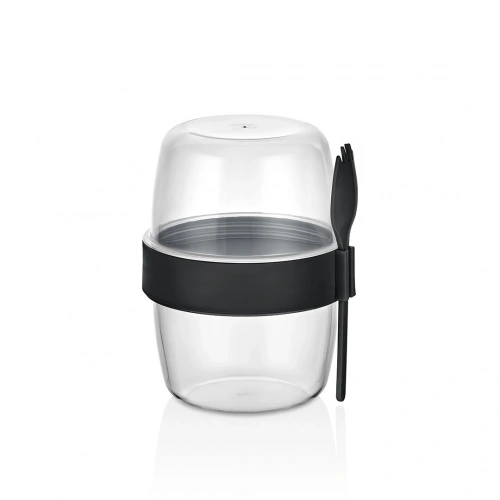 QLUX L-00978 BOMONTİ YOĞURT KABI ( 2 BÖLMELİ = 300+300 ML)*24=K