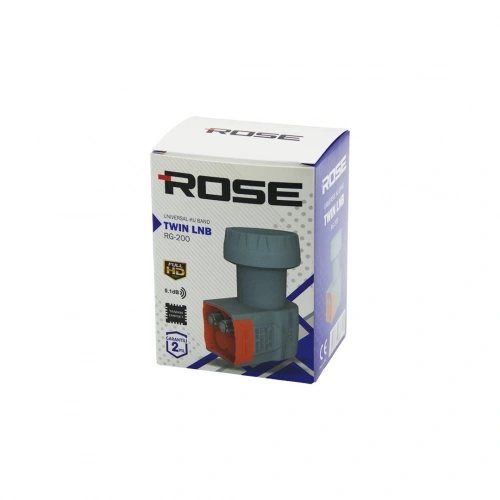 ROSE - RG-200 RH 200 ( 2Lİ ) UYDU ( LNB ) UNIVERSAL TWIN ( FULL HD & 3D & 0.1dB )*100