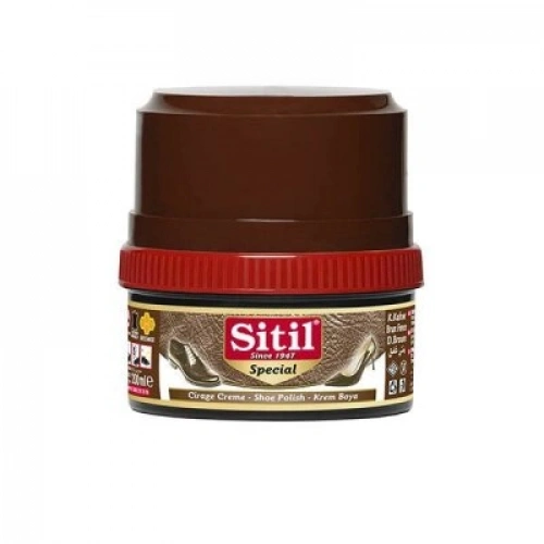 SİTİL ( 175ML & KOYU KAHVE ) KREM AYAKKABI BOYASI*12X4