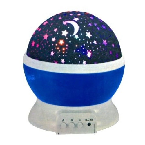 STAR MASTER HG-3004 ( OTOMATİK DÖNERLİ ) (AY & YILDIZ GÖRSELLİ) GECE LAMBASI  ( PİLLİ & USBLİ ) ( RENK & DESEN DEĞİŞTİRME ) ( INPUT:5.5V & OUTPUT:4.5V)*48