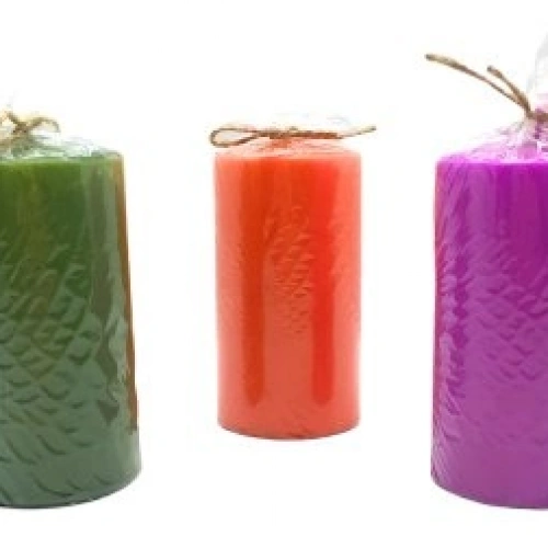 TAKOZ-006 ( SİLİNDİR RENKLİ ) ( KÖPÜK & BÜYÜK BOY ) MUM*24=K