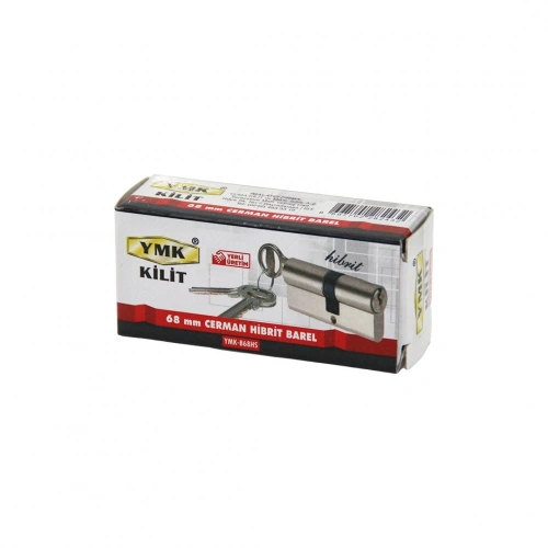 YMK-B68HS ( HİBRİT ) ( 68MM )  ( NİKEL SATEN ) CERMAN BAREL ( KUTULU AMBALAJ ) ( 3 ANAHTAR )*120