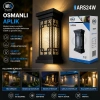 ARS-348952 ( IP66 ) ( 50.000 SAAT LED ÖMRÜ ) ( 22W ) OSMANLI LED APLİK DUVAR LAMBASI*30