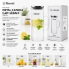 BAROTTİ DMR-9039 ( METAL KAPAKLI ) CAM SÜRAHİ & BOROSİLİKAT ( 1200ML )*12=K