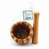 BELLA HOUSE K-0521 ( AHŞAP BAMBU & ÇİZGİLİ ) HAVAN ( SARIMSAK DÖVECEK ) ( Ç: 8CM--D: 7CM--Y:10.5CM ) ( FİLELİ AMBALAJ)*80