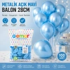 GEMAR GM-110-35 ( METALİK & AÇIK MAVİ ) BALON ( 11 & 28CM & 100PCS )*1X50
