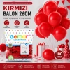 GEMAR GM-90-45 ( İÇ MEKAN & KIRMIZI ) BALON ( 10 & 26CM & 100PCS )*1X100