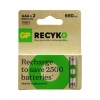 GP RECYKO 650mAh AAA ŞARJLI İNCE PİL 63E041  2Lİ KART*100