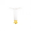 İBİCO-937 ( 12CM & BEYAZ & GOLD UÇLU ) PLASTİK MOBİLYA & KOLTUK AYAK*10X5