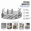 ORSA-921 ( VANTUZLU )  ÇOK AMAÇLI SİYAH KARE BANYO RAF KÖŞELİ*12=K