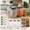 QLUX L-00993 ( NO 3 ) ( RENKLİ ) FRESHMAX ERZAK KABI ( ŞEFFAF PLS.KAP ) ( 2800ML )*18=K
