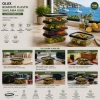 QLUX L-01004 ( 4CPS ) ( 700ML ) ( NO-1 ) BOMONTİ PLASTİK SAKLAMA KABI*6=K