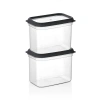 QLUX L-01006 ( 2PCS ) ( 1900ML ) ( NO-3 ) BOMONTİ PLASTİK SAKLAMA KABI*6=K