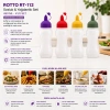 ROTTO RT-112 ( 450ML ) ( YAĞDANLIK & SOSLUK ) (ŞEFFAF & PLASTİK ŞİŞE ) (RENKLİ KAPAK) (ÖLÇEKLİ) (KETÇAP & MAYONEZ)*24=K
