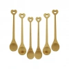 ZHU ZHİ YUAN DMR-8465 ( 6PCS & YUVARLAK & KALP FİGÜR SAPLI  ) AHŞAP BAMBU ( ÇAY KAŞIK ) SETİ*500