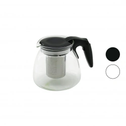 BAROTTİ DMR-8685 ( 900ML ) ( CAM ) DEMLİK ( ÇELİK SÜZGEÇLİ & PLASTİK KULP & KAPAK & KROM ÇERÇEVE )*60