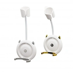 BAYSA 1260 ( LÜX ) FÖN MAKİNE ASKISI APARAT ( BEYAZ PLASTİK ) ( KEDİ FİGÜRLÜ ) ( 360° KOLLU ) (YAPIŞKANLI MONTAJ)*40