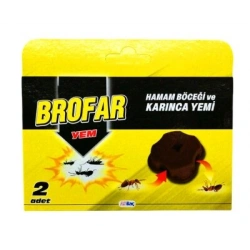 BROFAR ( 2PCS ) HAMAM BÖCEĞİ VE KARINCA YEMİ*12X4
