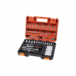 CR-V (53PCS) (1/4) DR. SOCKET & UÇ SETİ (LOKMA & SOKET & 6GEN ANAHTAR & BİTS UÇ - ADAPTÖR & CIRCIR KOLU) (PLASTİK ÇANTALI)*20