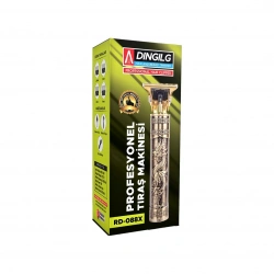 DINGILG RD-088X ( T BIÇAK ) ( BASKILI PLASTİK GÖVDE ) ( ENSE ÇİZİM & SAÇ SAKAL KESME ) TRAŞ MAKİNESİ ( USB ŞARJLI )*120