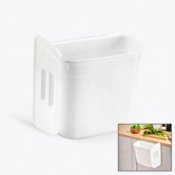 DÜNYA-07110-101 ( KAR BEYAZ ) ( KAPAKLI ) ( 7LT ) ASKILI KOVA & DOLAP DÜZENLEYİCİ ( 178X278X233MM )*12=K