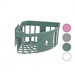 ENFA ENF-1124 ( ÜÇGEN KÖŞELİK ) BANYO & MUTFAK ORGANİZERİ ( RENKLİ PLASTİK ) ( YAPIŞKANLI MONTAJ )*96