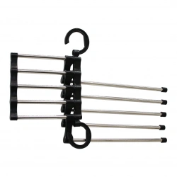 ENFA ENF-745 ( KROM & PLASTİK ) ( 5+5 KATLI ) ( PANTOLON & KRAVAT & GİYSİ ) ASKISI ( YER KAZANDIRIR )*120