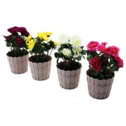 EVİDECOR ( AÇELYA ) YAPAY ÇİÇEK ( PLASTİK SAKSI )*20=K