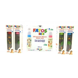 FATOŞ BEBE-017 ( CAM DESENLİ & 250ML ) BİBERON*18X1