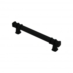 İBİCO-962 ( 12.8CM ) ( YÜZÜK SİYAH & KULP SİYAH ) ( KARE ) ÇEKMECE KULP*10X5