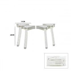 İBİCO-978 ( BEYAZ ) SOFRA AYAK ( KOMPLE PLASTİK ) ( 20CM ) ( AÇ KAPA )*4X50