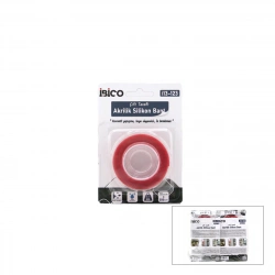 İBİCO İ13-123 ( 18MMX2MT ) VHB AKRİLİK SİLİKONİZE BANT ( ÇİFT TARAFLI BANT )*12X24