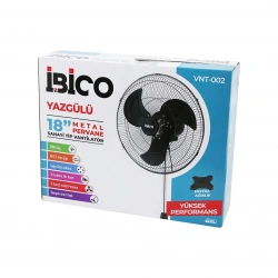 İBİCO VNT-002 (18 İNÇ) (45.7CM) (SANAYİ) TİPİ AYAKLI VANTİLATÖR (3 KADEME HIZ & 3 METAL KANAT) (80W) (140CM YÜKSEKLİK) FAN*1