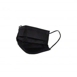 KAVMASK ( SİYAH ) ( 50PCS ) MEDİKAL CERRAHİ YÜZ MASKESİ ( TEK KULLANIMLIK & 3 KATLI )*1X48